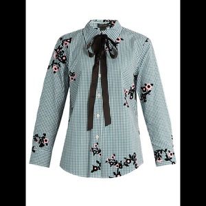 Size 2 Marc Jacobs Floral Flocked Top— Like New